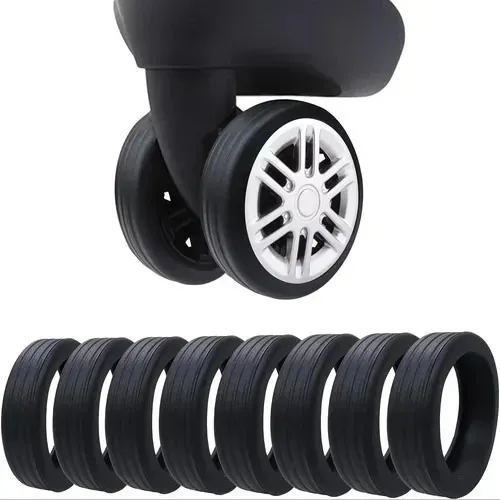 8 Capas Para Rodas De Bagagem Protetores De Silicone Antiderapante