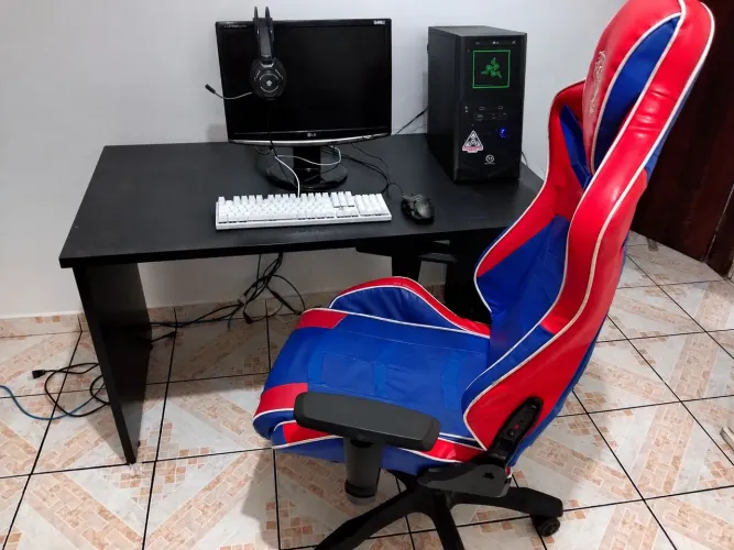 Setup Gamer Cadeira,Mesa,Teclado,Mouse,Computador,Monitor