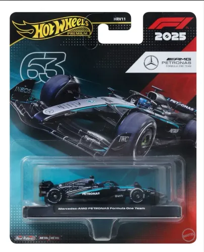 Hot Wheels Premium F1 Mercedes-amg 1:64 Real Riders Jkd80
