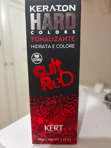 Tinta de cabelo vermelha 