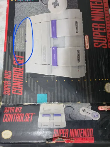 Super Nintendo Control Set caixa 5/10, cabo av paralelo,serial não bate,sem manual