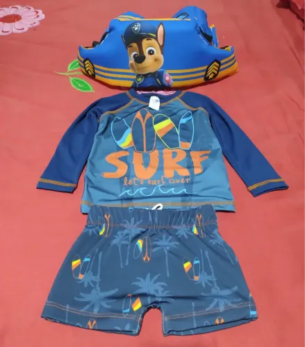 Roupa de banho fps 50, tamanho 1 ano