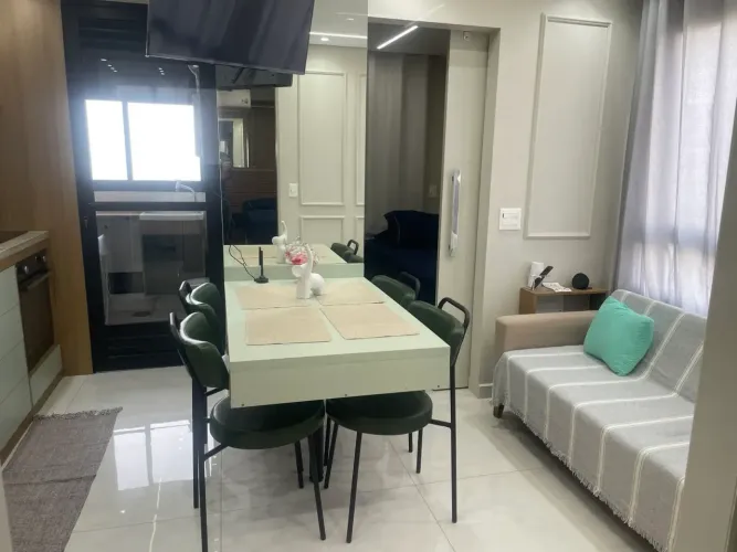Apartamento para aluguel com 40 metros quadrados, mobiliado, com 2 quartos em Moema - São