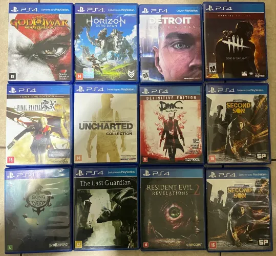 Jogos de PS4 a 50 reais cada