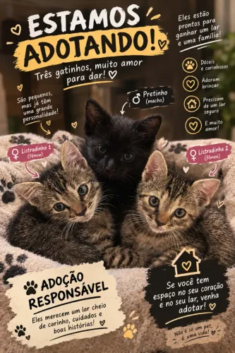 gatos para adoção