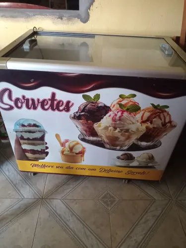 Freezer horizontal de vidro