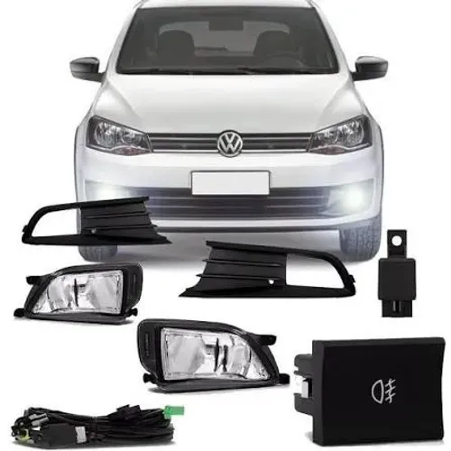 Kit farol milha Gol G6 Voyage C/lâmpadas