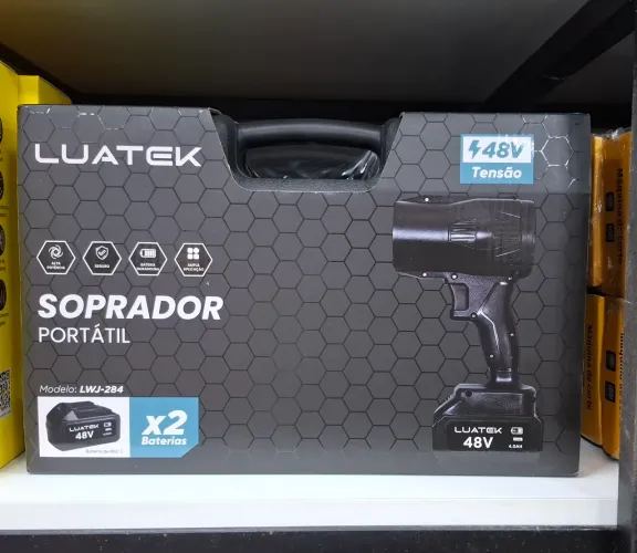 Soprador de Ar Portátil 800W 48V com 2 Baterias  Bateria Recarga