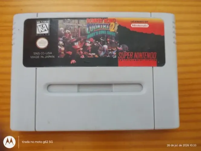 cartucho de Donkey Kong Country 2 para Super Nintendo (SNES)