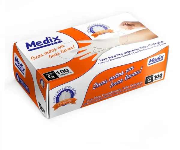 Luva procedimento Medix TAM G