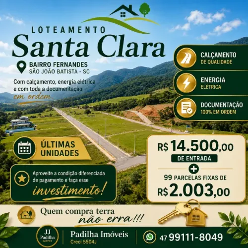 Terreno em São João Batista SC