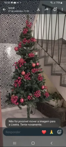 Enfeites para Árvore de Natal -18 cachos