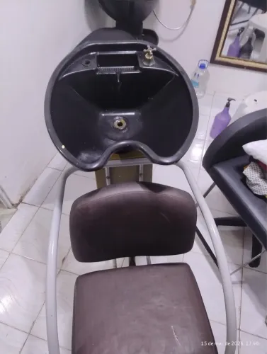 Cadeira e lavatório para salão de beleza 