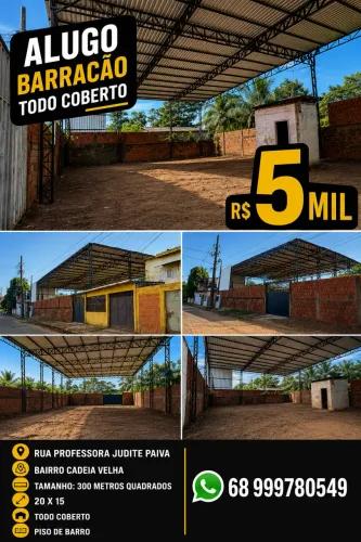 Alugo barracão 5 mil 