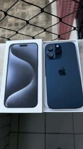 iPhone 15 Pro Max Azul - 89% saúde da bateria - Excelente estado