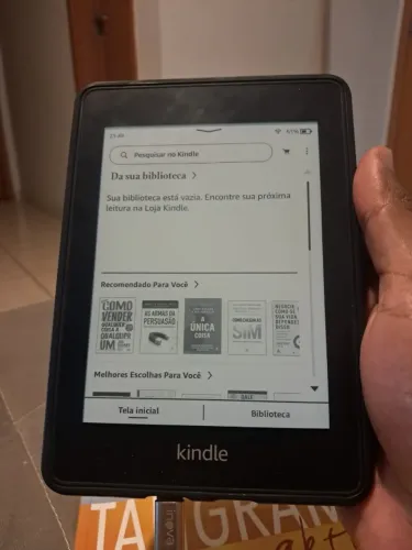 Kindle Paperwhite 10° geração com carregador e Capa | 8GB
