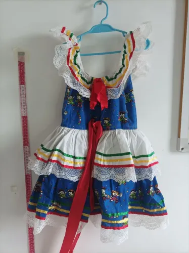 Vestido infantil para Festa Junina - 4 anos 