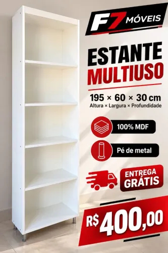 MEGA OFERTA IMPERDÍVEL ESTANTE/EXPOSITOR CM PRATELEIRAS MDF NOVO