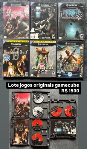 Lote de jogos originais Game Cube