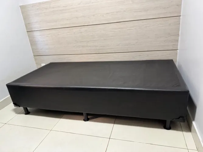Base Cama Box Solteiro (Preta)