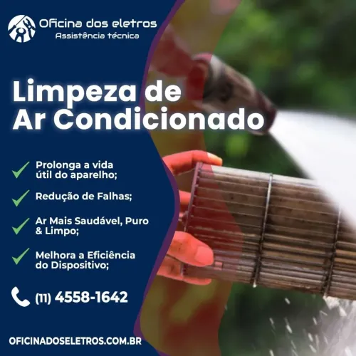 Limpeza e manutenção em ar condicionado