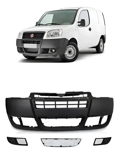 Parachoque Dianteiro Fiat Doblo 2010 2011 2012 2013 2014 Lj Preto