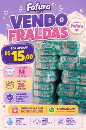 Fraudas tamanho M 