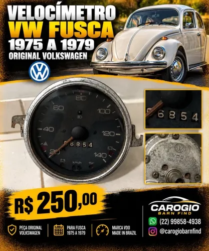 Velocímetro Original Vw Fusca 75 a 79