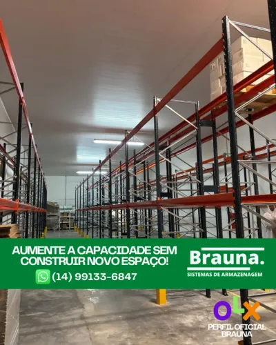 Porta Palete para Câmara Fria - Aço Galvanizado Brauna