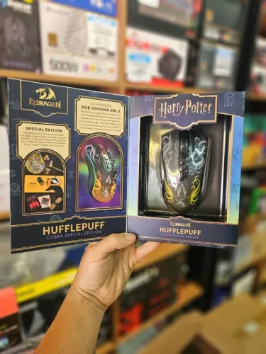 Mouse Gamer Redragon Harry Potter Cobra Hufflepuff Rgb