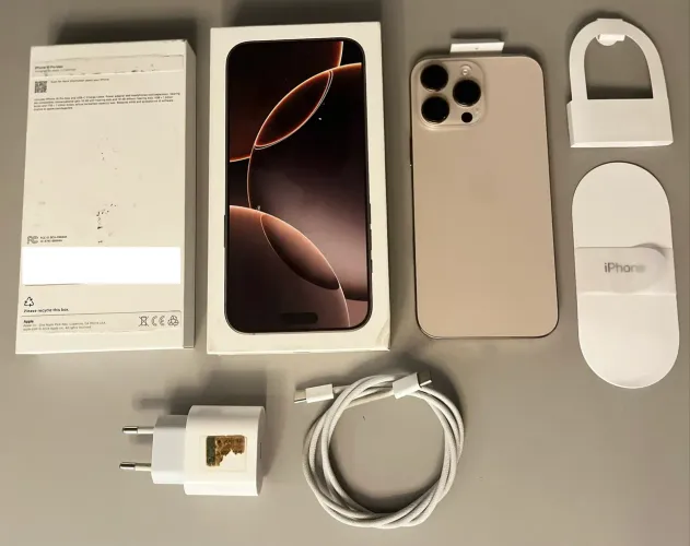IPhone 16 Pro Max 256GB Titânio-deserto Perfeito Estado 89% Saúde Bateria Com caixa
