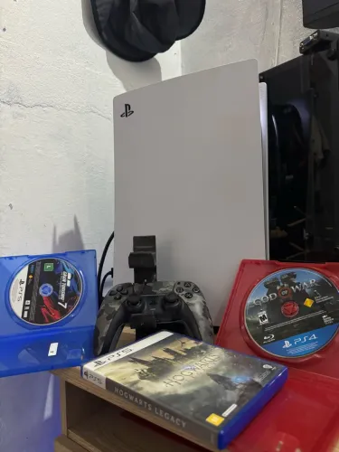 PS5 FAT 825 GB + 3 JOGOS FÍSICOS! 