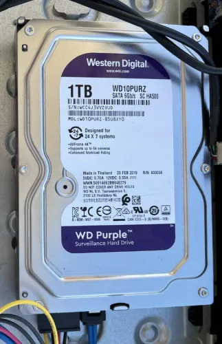 Disco Rígido HD WD Purple 1TB para CFTV / DVR (Saudável 100%)