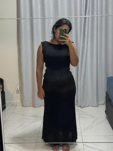 Vestido Preto Maria Valentina Festa