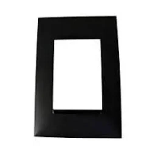 LOTE - KIT 05UNI PLACA 3 POSTOS 4X2 PRETA LEGRAND