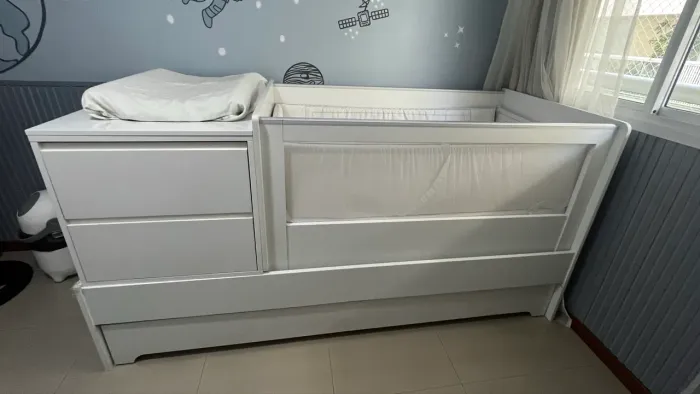 Berço cômoda cama multifuncional 7 em 1