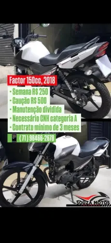 Factor ano 2018, R$ 250 semanal