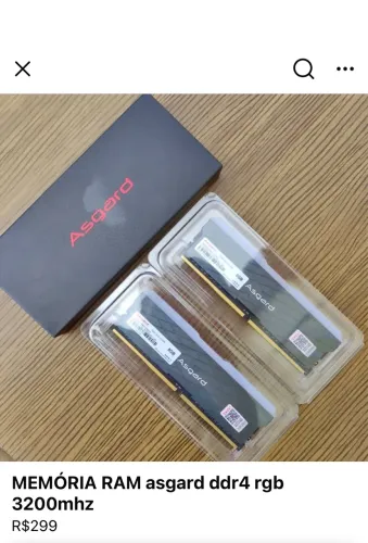 MEMÓRIA RAM 16GB (2x8) 3200MHZ