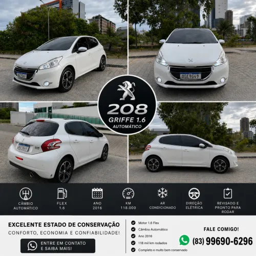 Peugeot 208 Griffe 1.6 Flex 16V 5P Aut. 2016