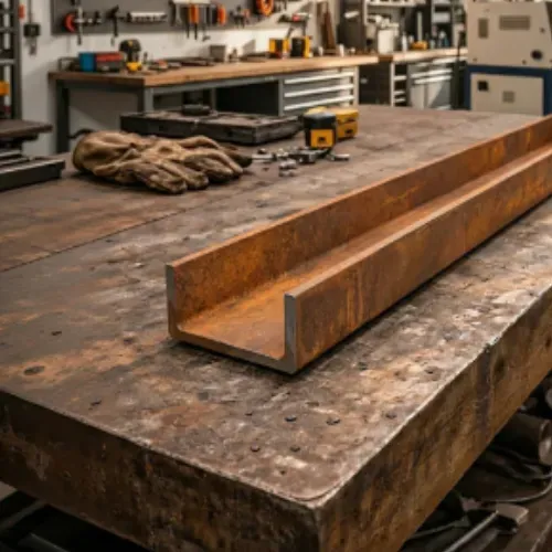 Perfil U Aço Corten SAC 350 2MMx70MMx20MMx3MTs CERTIFICADO