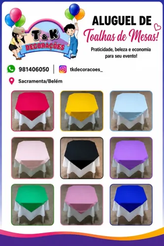 Toalhas de mesa