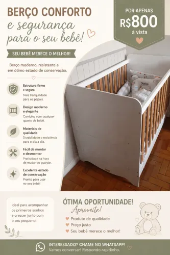 Berço para bebê kids