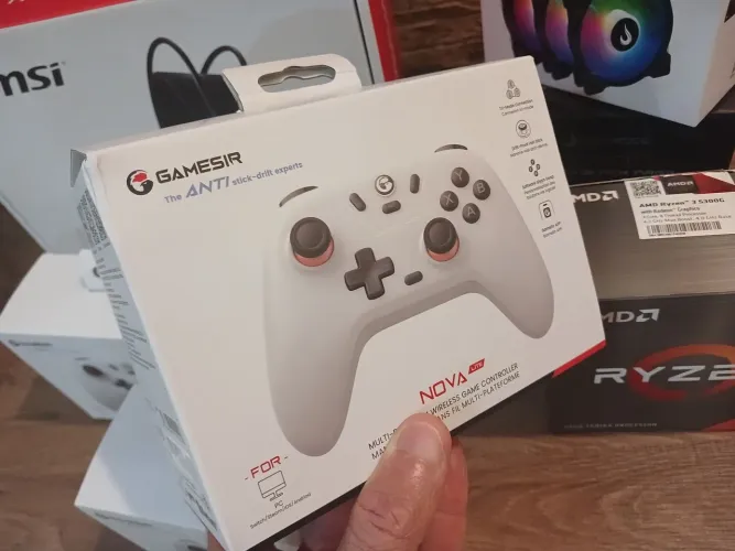 Controle Gamesir T4 Nova Lite branco Wireless (Acessório novo Caixa lacrada)