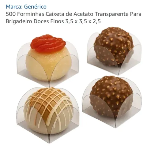 Forminha de acetato para docinhos