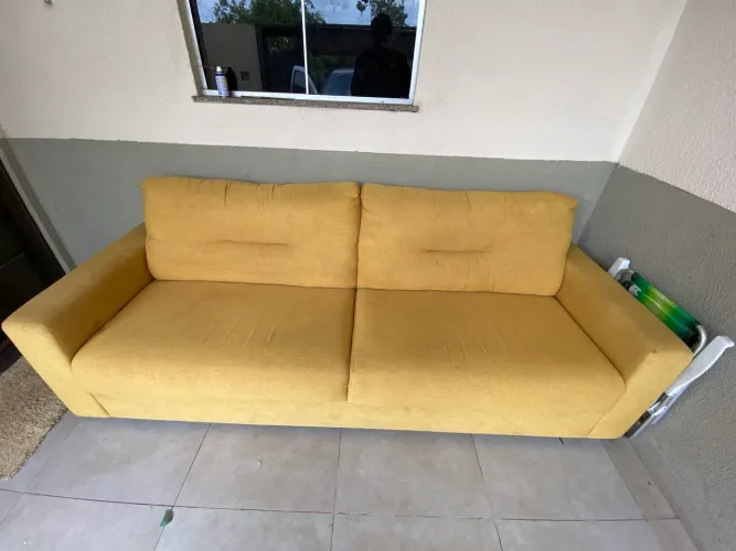 Sofá de linho 3 lugares