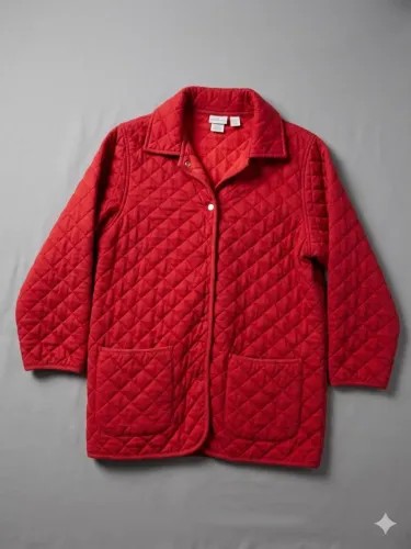 Casaco pufe vermelho