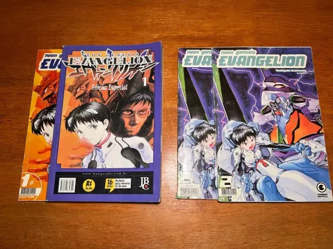 Mangá Evangelion Vol. 1 e 2 - EM ÓTIMO ESTADO