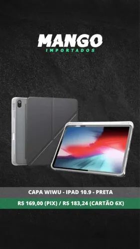 Capa Wiwu para iPad 10 e 11 - Preta