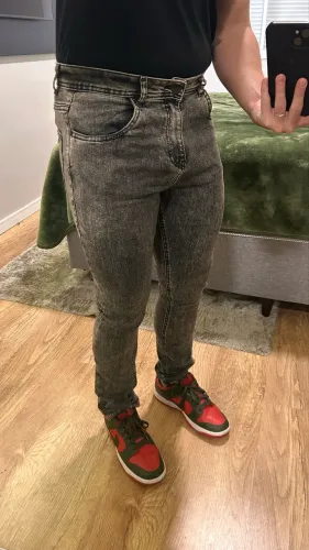 Calça Jeans Cinza Skinny 42