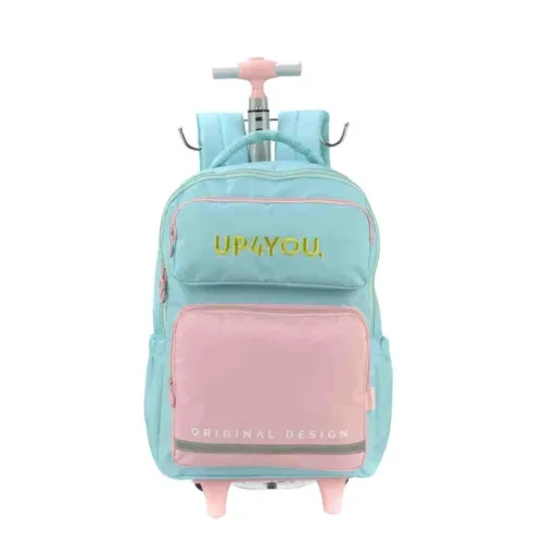 mochila up4you candy bar azul rosa
